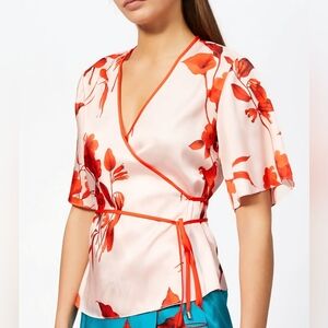 Ted Baker Floral Wrap Blouse